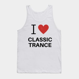 I Heart Classic Trance - White Tank Top